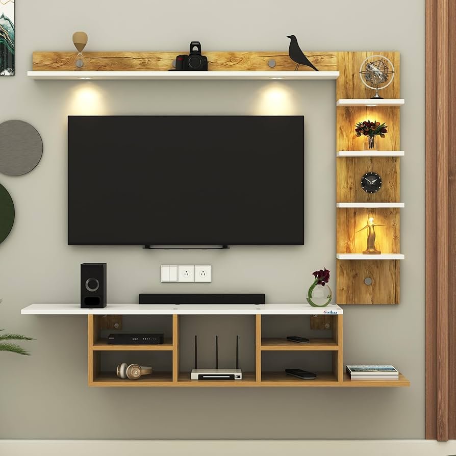 TV Unit with LED Lights