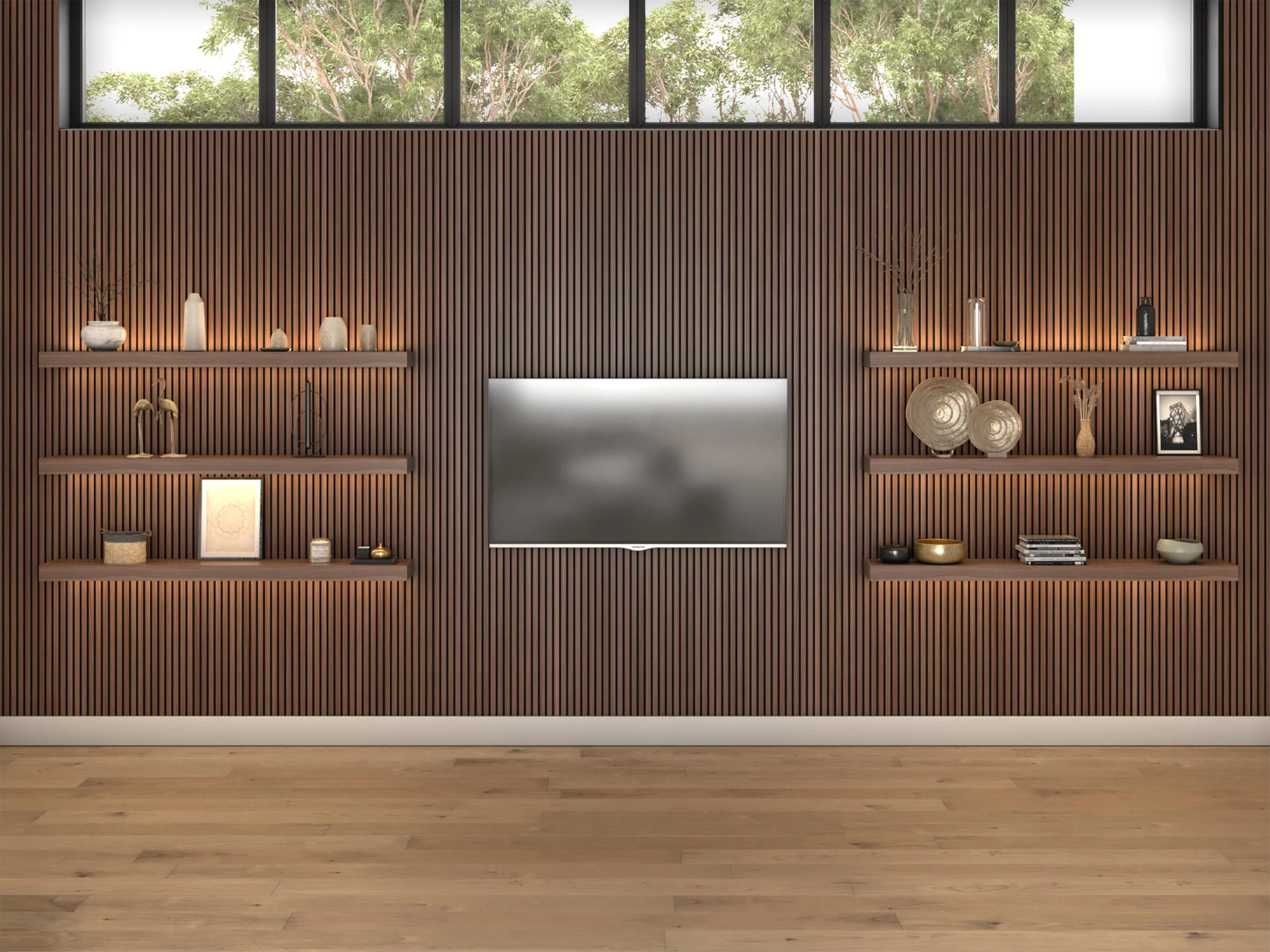 Wooden Slat Panelling